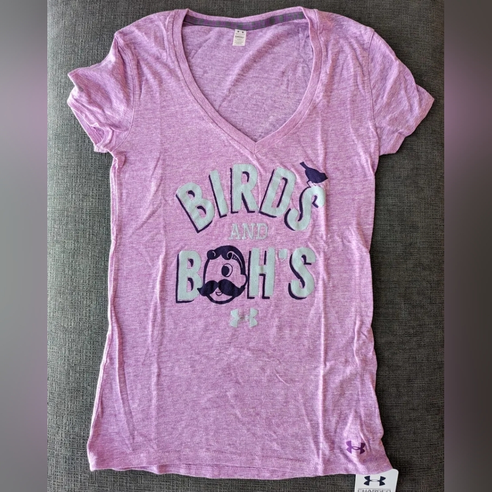 Under Armour Women's T Shirt XS Baltimore Birds and Bohs Orioles Ravens - Picture 1 of 3